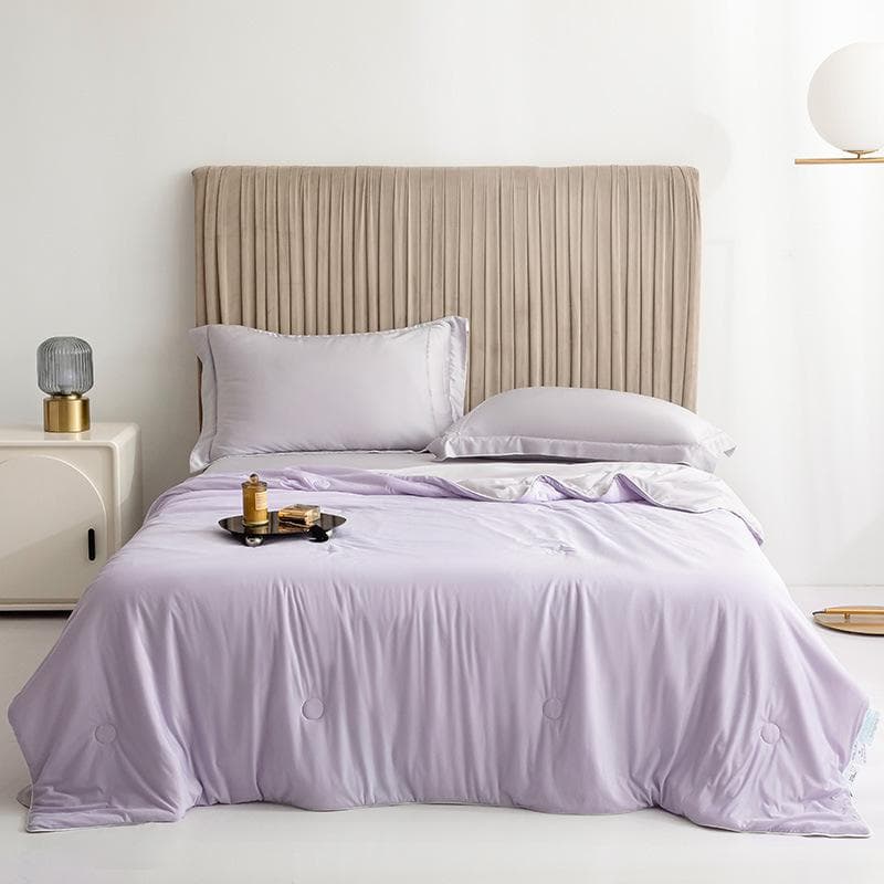 Cool Blanket for Bed Smooth Double Side Cold & Cooling Fabric Summer Quilts Silky Breathable Air Condition Comforter Queen Quilt 150x200cm 1pc