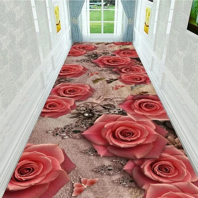 3D Runners Corridor Carpets for Hallway Living Room Decoration Home Hotel Lobby Long Carpet Entrance Door Mat Stairs Area Rug 50x180cm