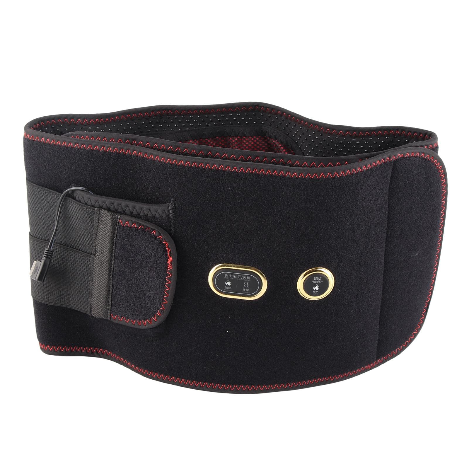 Electric Heat Therapy Far Infrared Vibration Hot Compress Waist Pain Relieve Belt XL L