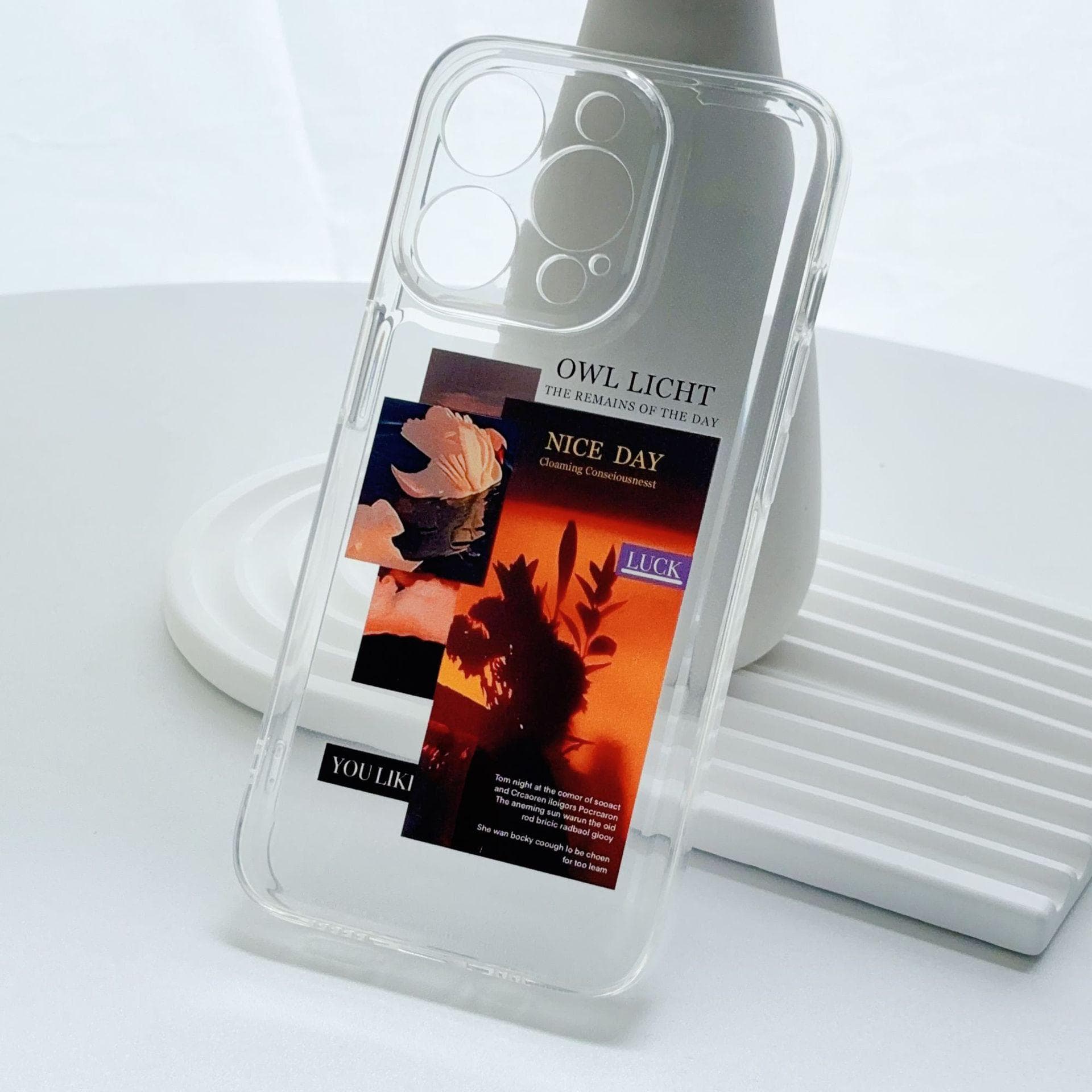 Illustration Sunset Suitable for IPhone11 Protective Case 12 Cool Wind 13 Full Coverage 14 Apple 15 Promax Mobile Phone Case Apple 7/8P