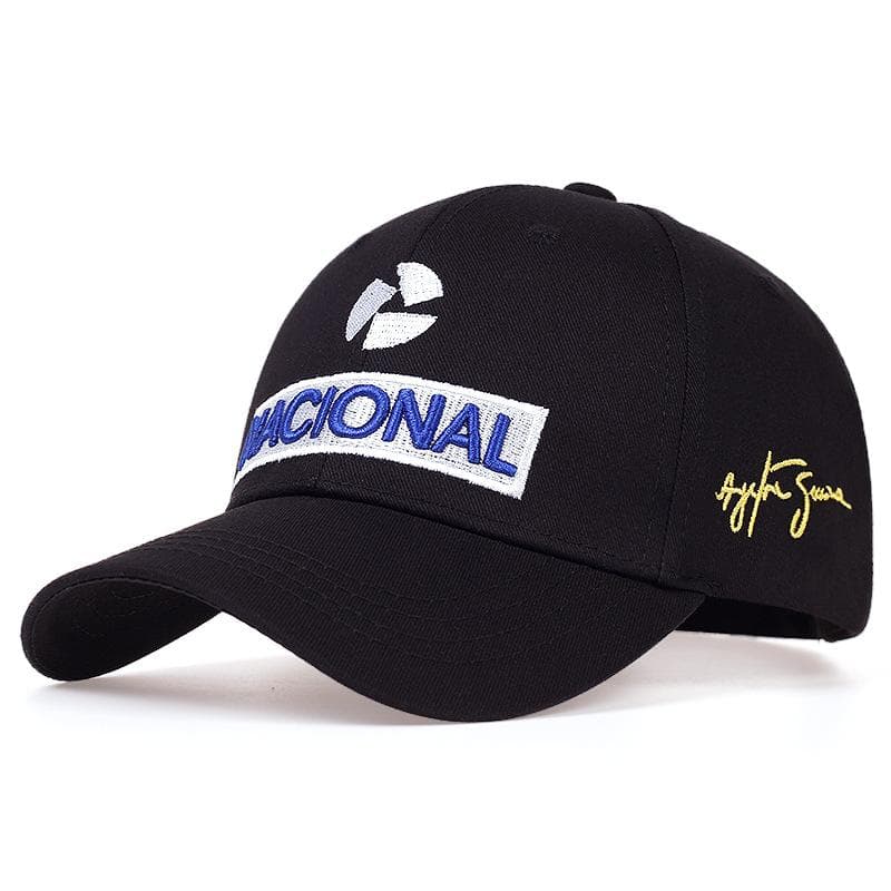 Embroidered NACIONAL Baseball Cap with Signature - style Logo black