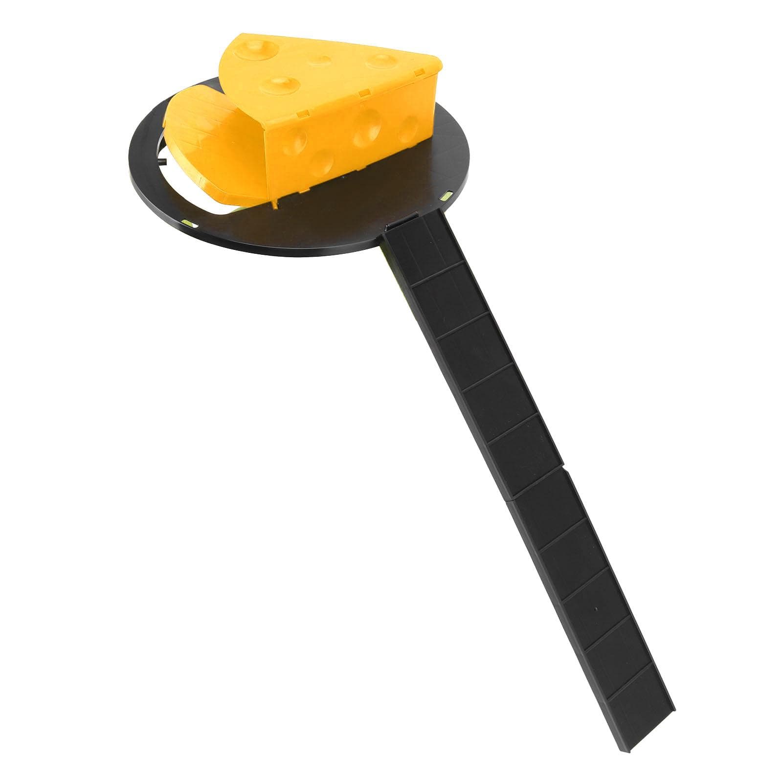 Slip Lid Mouse Trap Automatic Reset Reusable Cheese Shape Detachable Rat Trap for Barn Kitchen yellow