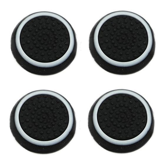 Silicone Stick Grip Thumb 4Pcs Controller Cover Cap for PS3 PS4 XBOX ONE white