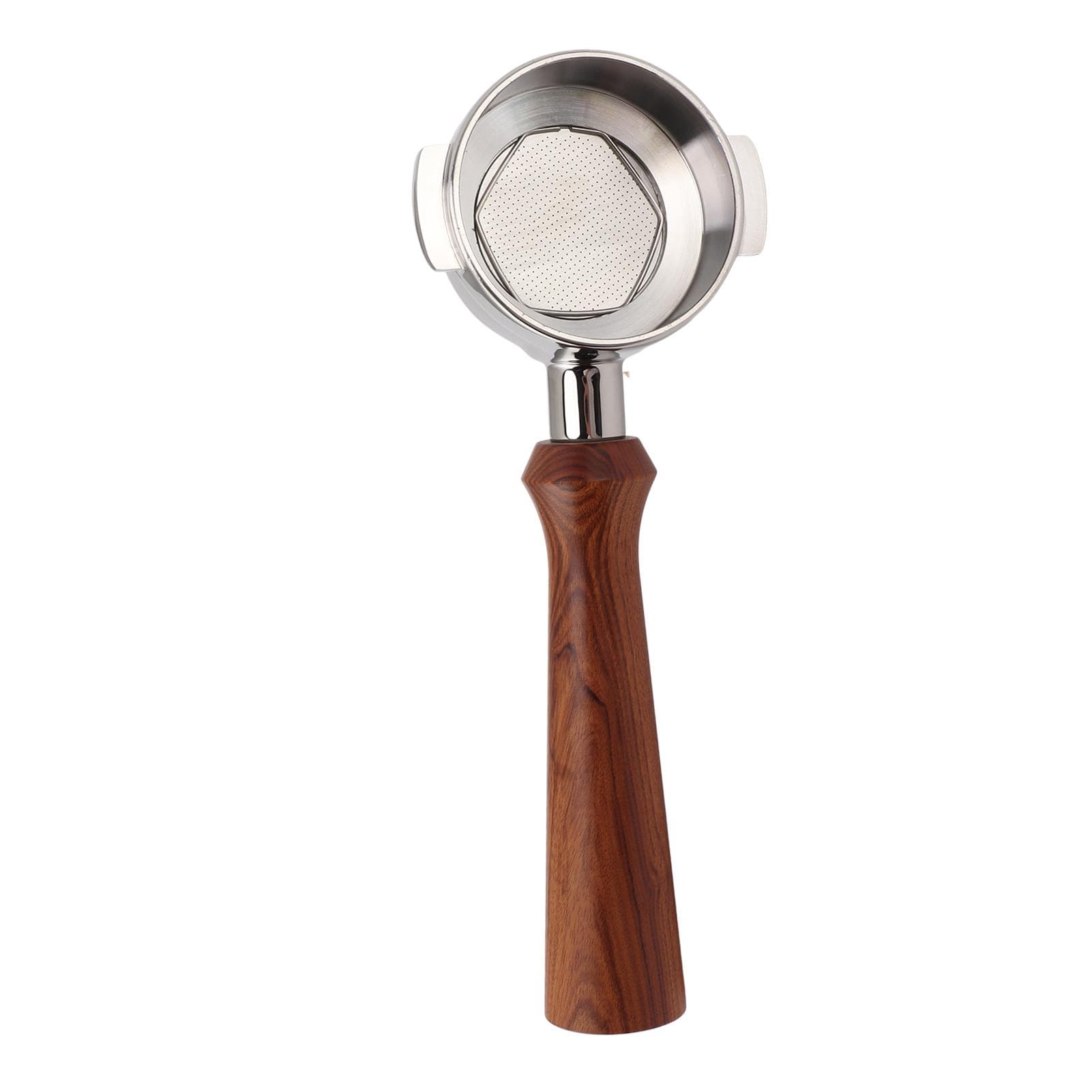 58mm Portafilter Stainless Steel Coffee Tea Portafilter Holder Single Spout Brewing Coffee Filter F Rosewood