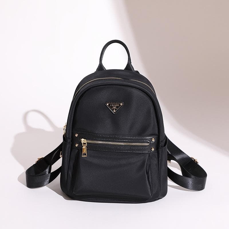 Daily Student Lightweight Backpack All Match Stylish Women's Backpack Oxford Cloth Commuter Travel black