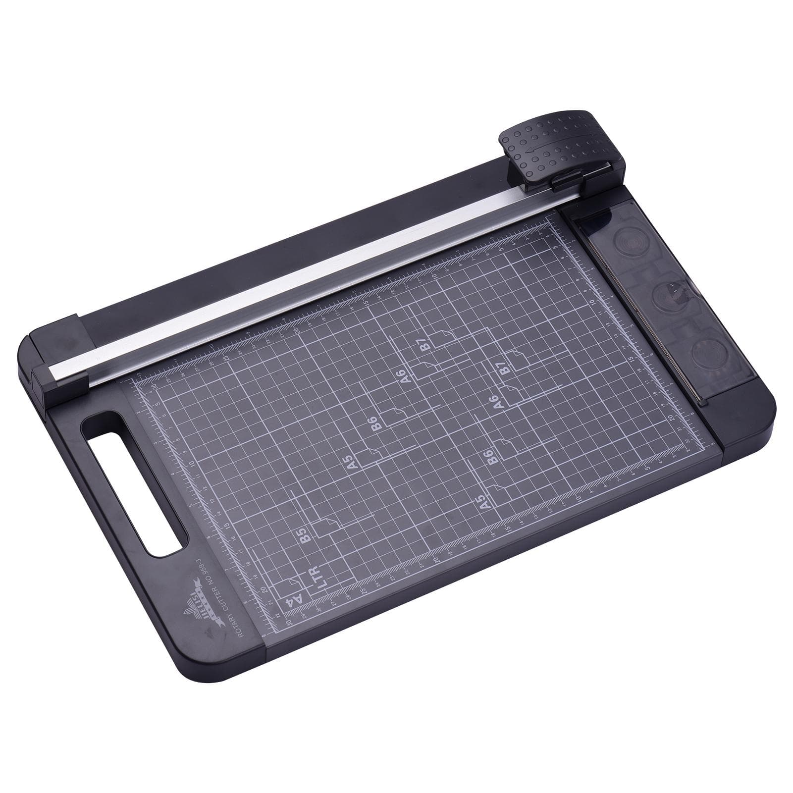 JIELISI 3in1 Paper Trimmer MultiFunctional A4 Paper Cutter Straight Skip Wave Cutter with 12.6 black