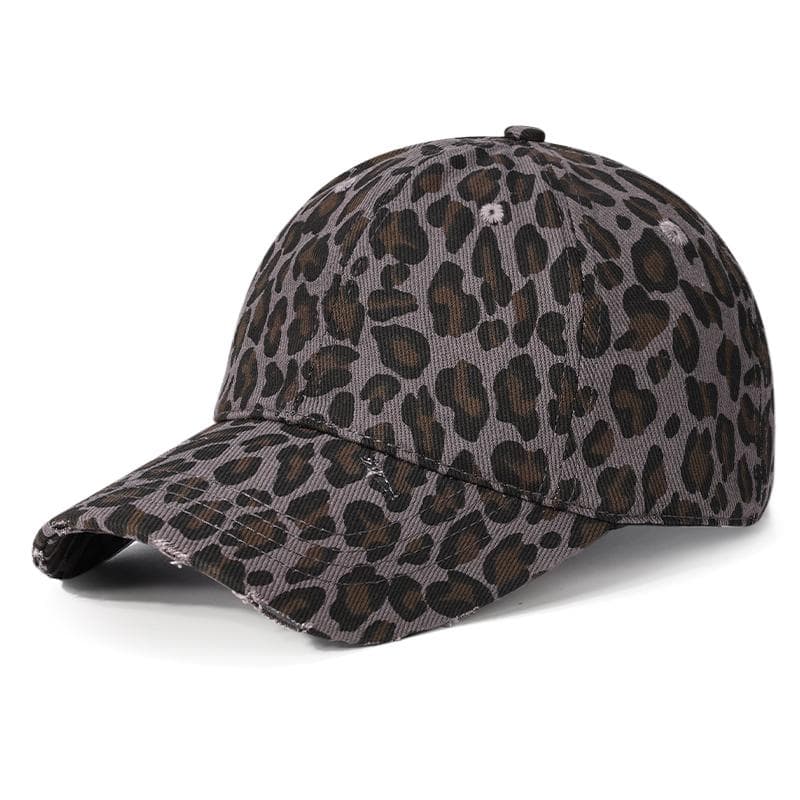 Trendy Leopard - print Baseball Cap: A Stylish and Bold Headwear dark purple