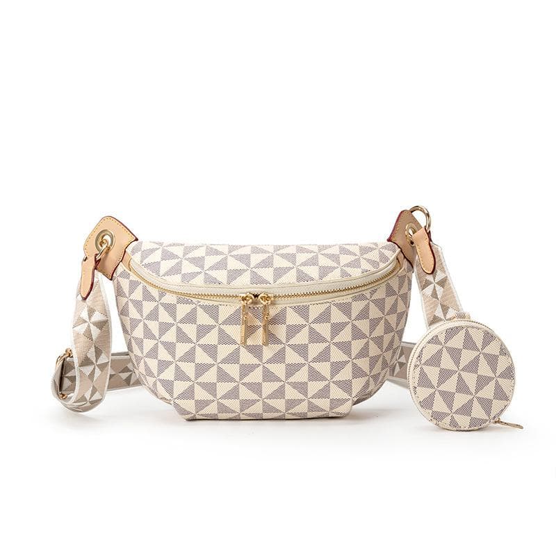 Light Luxury Senior Sense Fashion Fanny Pack Women Print Retro Casual All Fashion Brand Lady