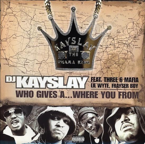 12inch Record DJ KAY SLAY THREE 6 MAFIA LIL WY Who Gives A... Where You From Ret 4476721 Columbia 2003 US Rap HipHopRB Used