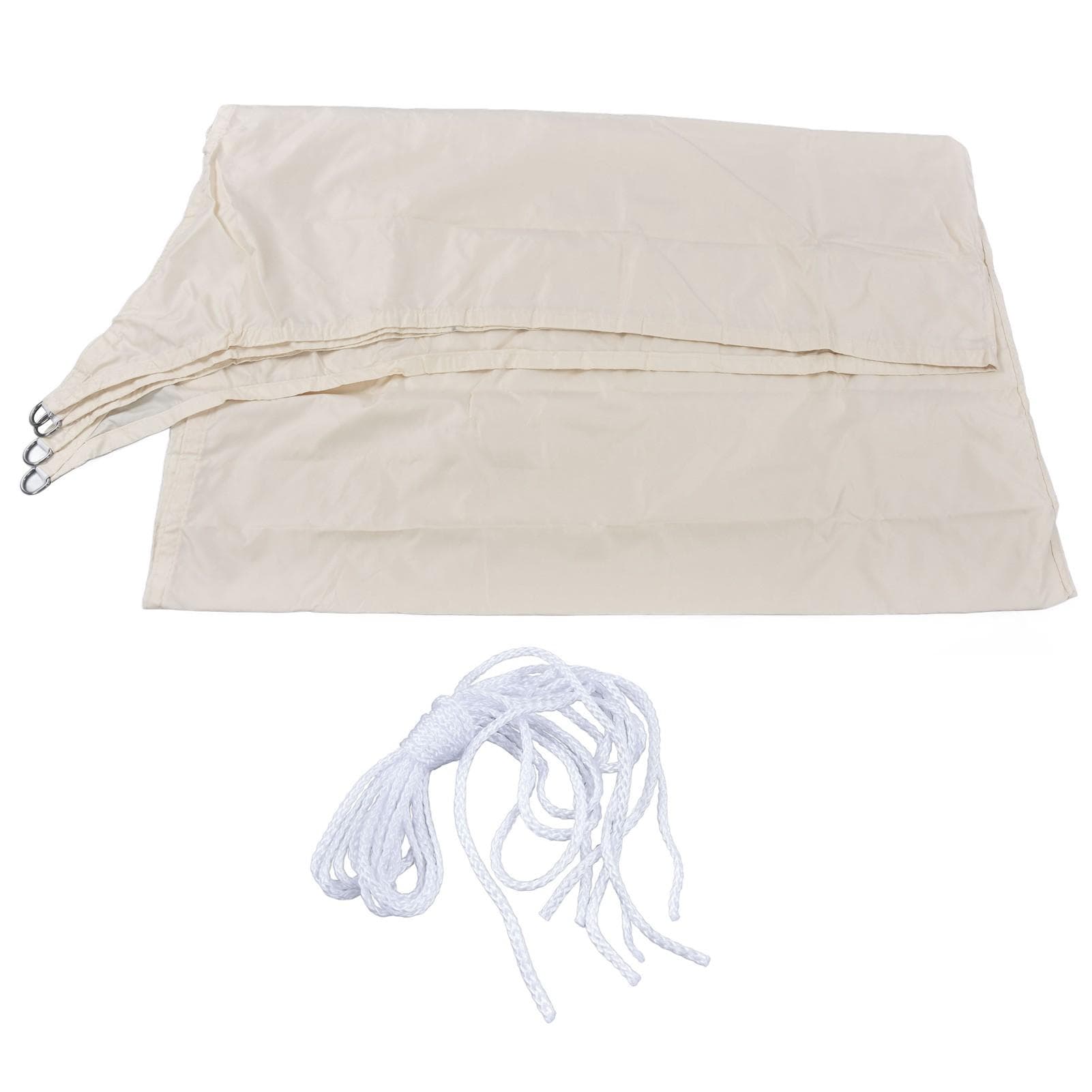 Milky White Shade Canopy Waterproof Shading Foldable 3x3m Quadrilateral Reducing Heat Shade Sail