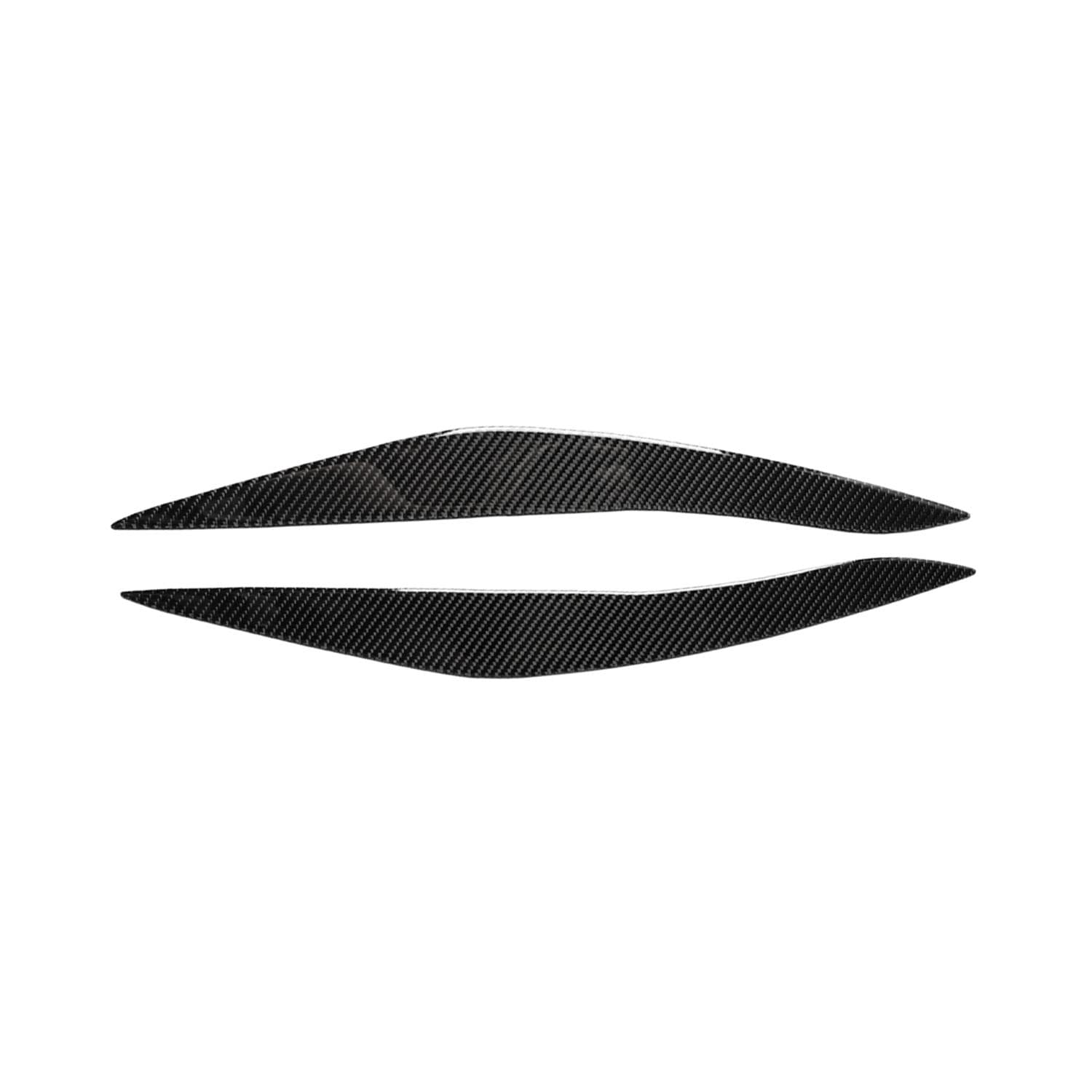 Carbon Fiber Headlight Eyebrow Eyelids Compatible with BMW F10 5 Series 2010-2013
