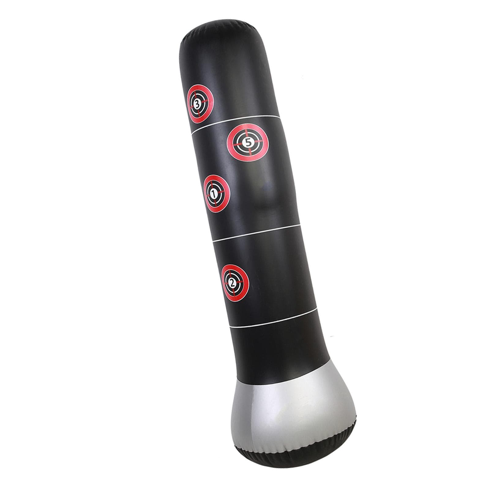 Inflatable Boxing Punching Kick Training Tumbler Bop Bag with Air Inflator Pedal Pump