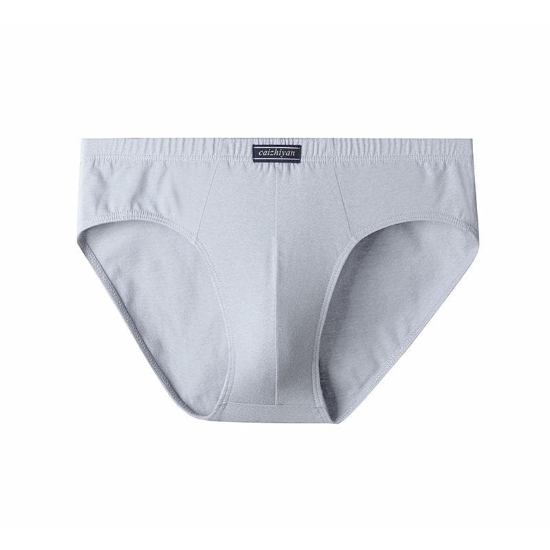 Premium Pure Cotton Men's Plus Size Briefs - Breathable, Sweat-Absorbent for Middle-Aged and Elderly 3XL (70-80 kg)