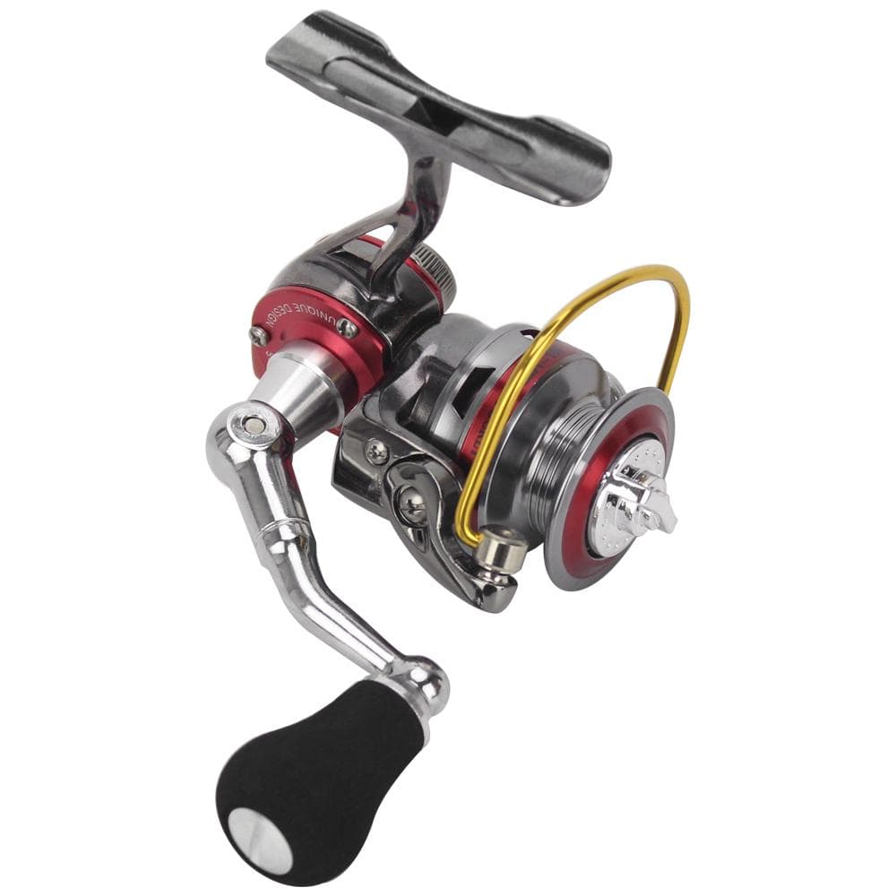 Mini Spinning Reel 3+1 Ball Bearings 5.0:1 Full Metal Spinning Reel Ice Fishing Reel Fishing Tackle red