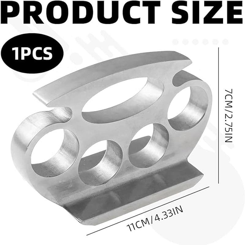 Meat Tenderizer,Stainless Steel Knuckle Dusters for Self Defence,Strong Durable Meat Hammer,Meat Tenderiser Mallet Convenient Kitchen Tools 1PCS