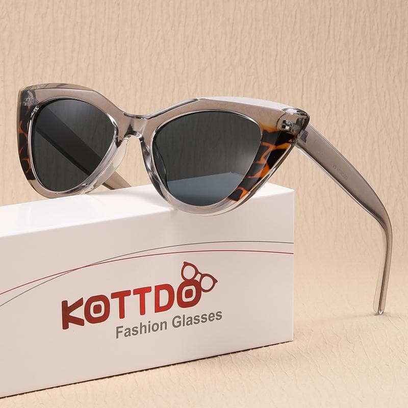 Fashion Cat Eye Women Sunglasses Designer Plastic Mirror Retro Vintage UV400 Protection Female Eyewear