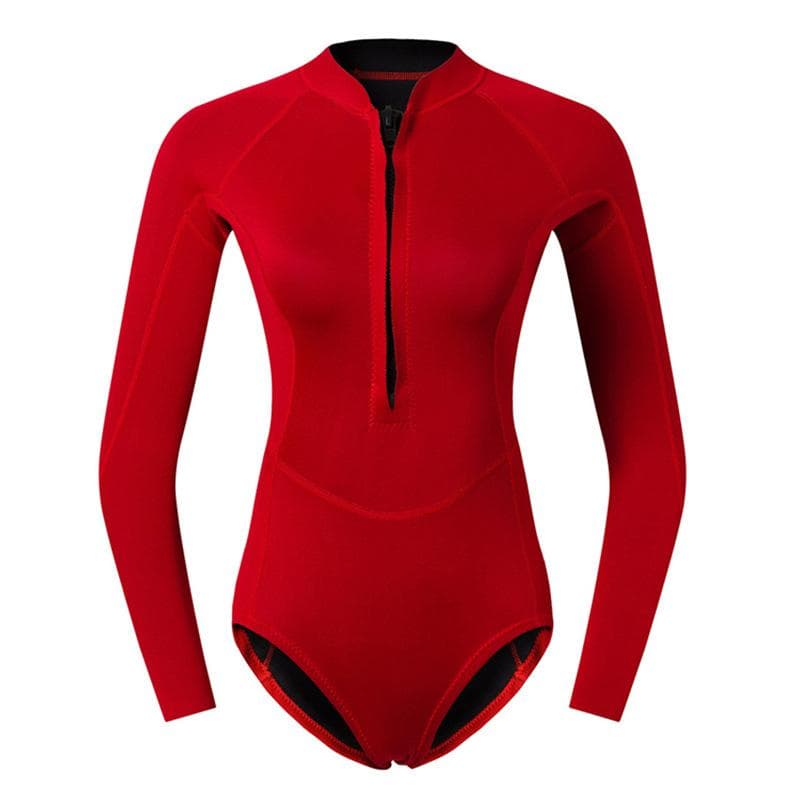 2Mm Wetsuit Women'S Wetsuit One-Piece Swimsuit Surfing Snorkeling Deep Diving Sun Protection Jellyfish Suit Bikini Outdoor M