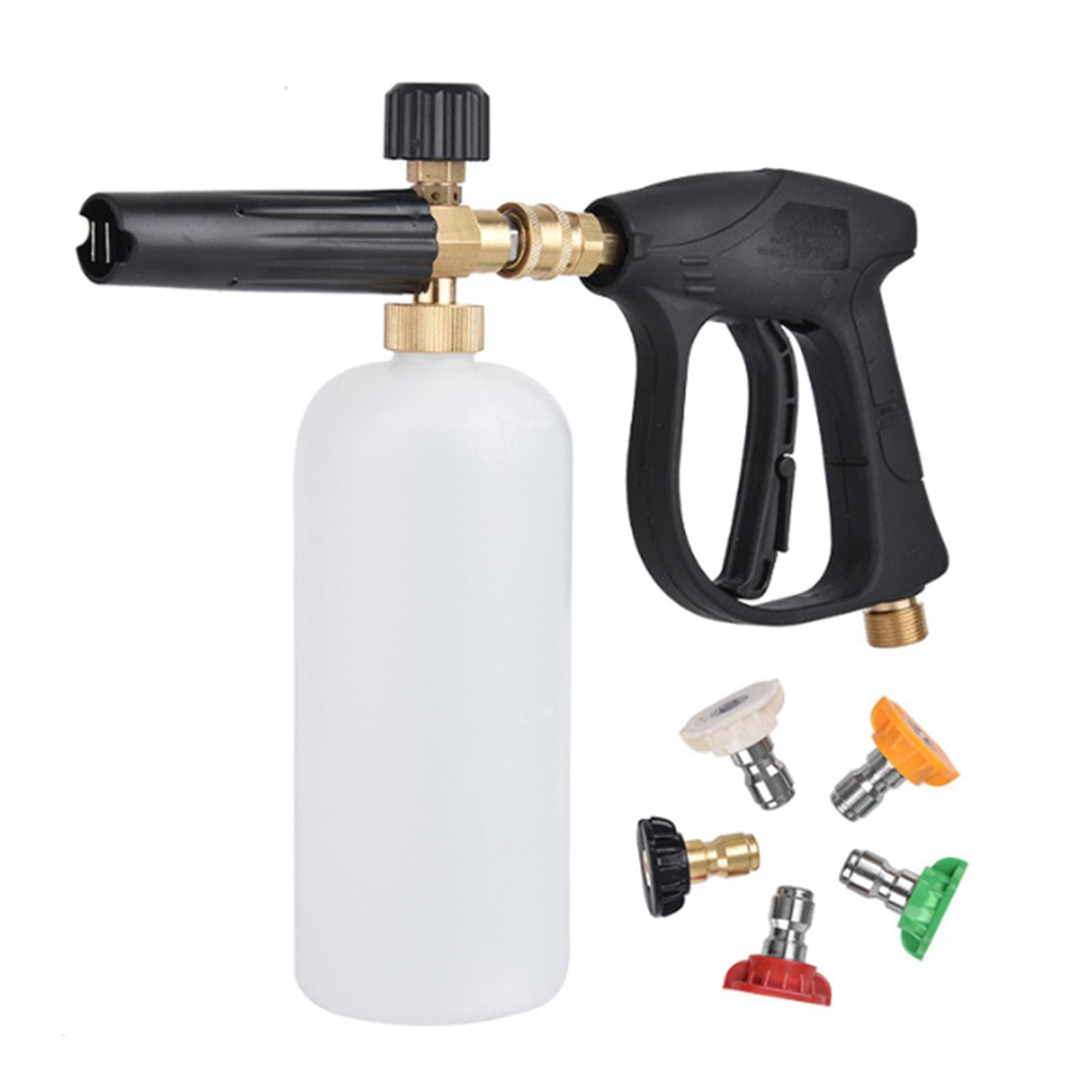 Pressure Washer Kit High Pressure Cleaning Gun Portable Handheld Car Washer Foam Gun Car Wash Spray white