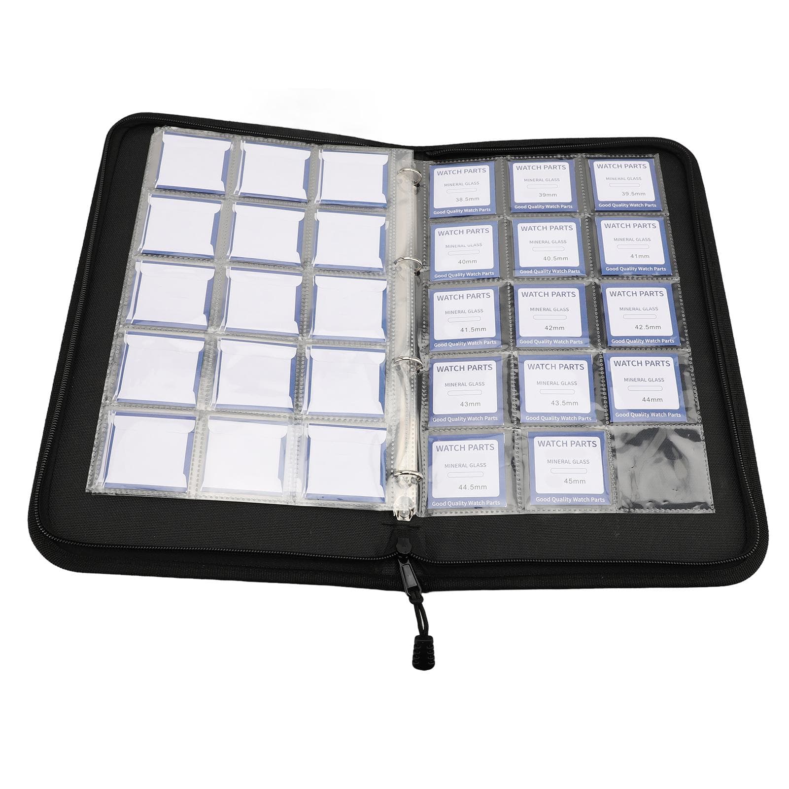 59pcs 16mm?45mm Round Flat Mineral Lens Replacement Parts Smooth Clear Watch Crystal Lens Glass for