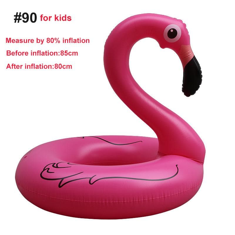 90/120 Flamingo Inflatable Swimming Ring For Adult Child Swimming laps Pool Swim circle Floating Ring Pool Beach Party Toy