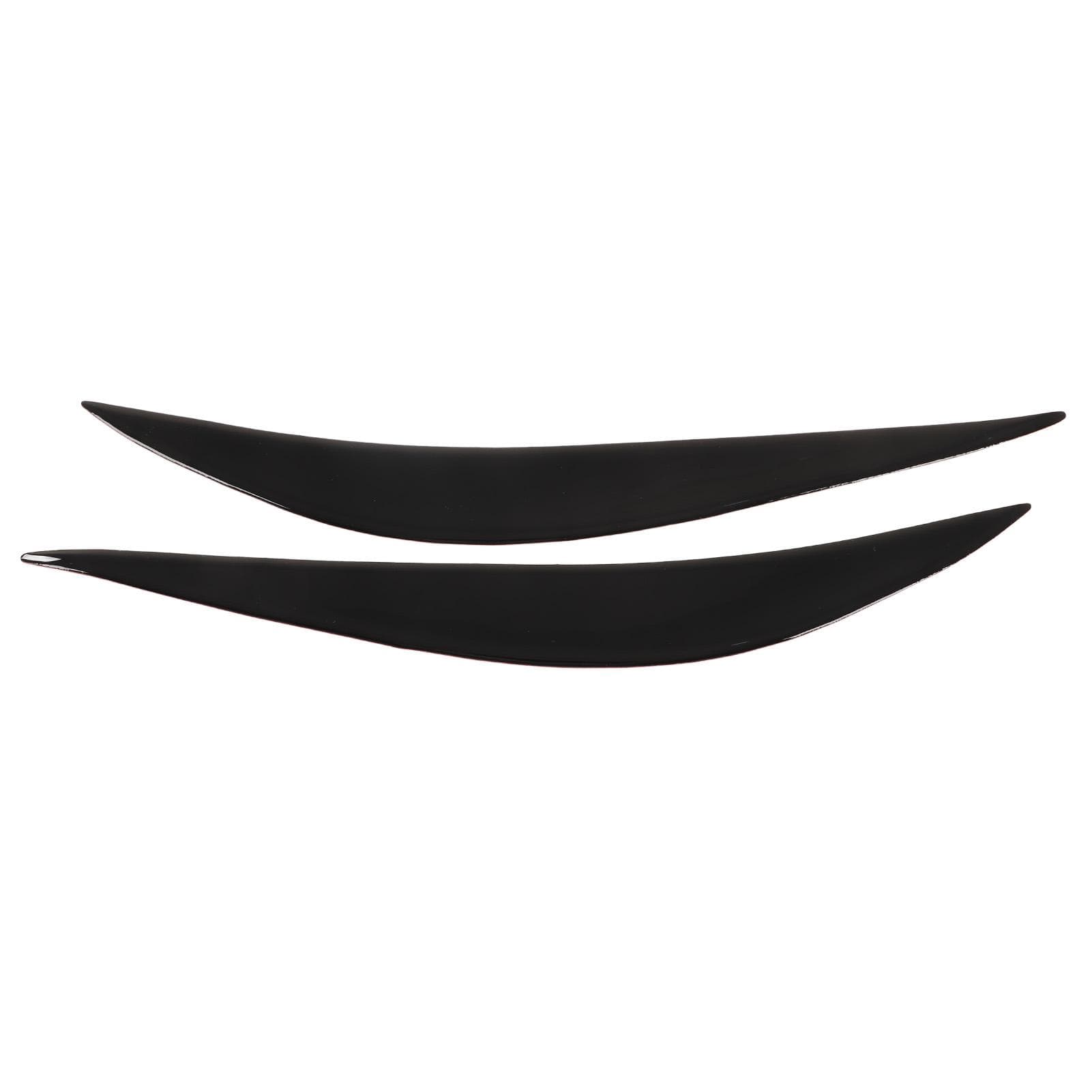 Front Headlight Eyebrow Trim Headlamp Eyelid Cover Sticker Piano Black for 4 Series F32 F33 F36