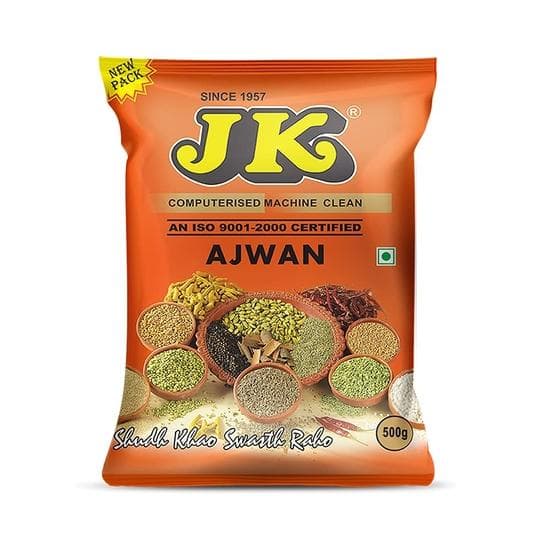 JK Ajwan l Premium Carom Seeds | Ajwain | Whole Ajwain Seeds | - 500gm (PACK OF 1)