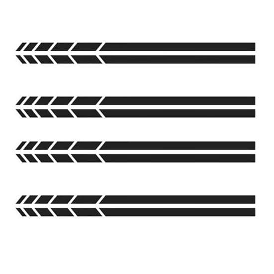 Vehicle Sticker Rearview Easy To Use Solid Color Car Decoration black