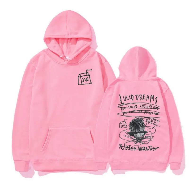 Rared JUICE WRLD-Sweat à Capuche Hoodie M pink