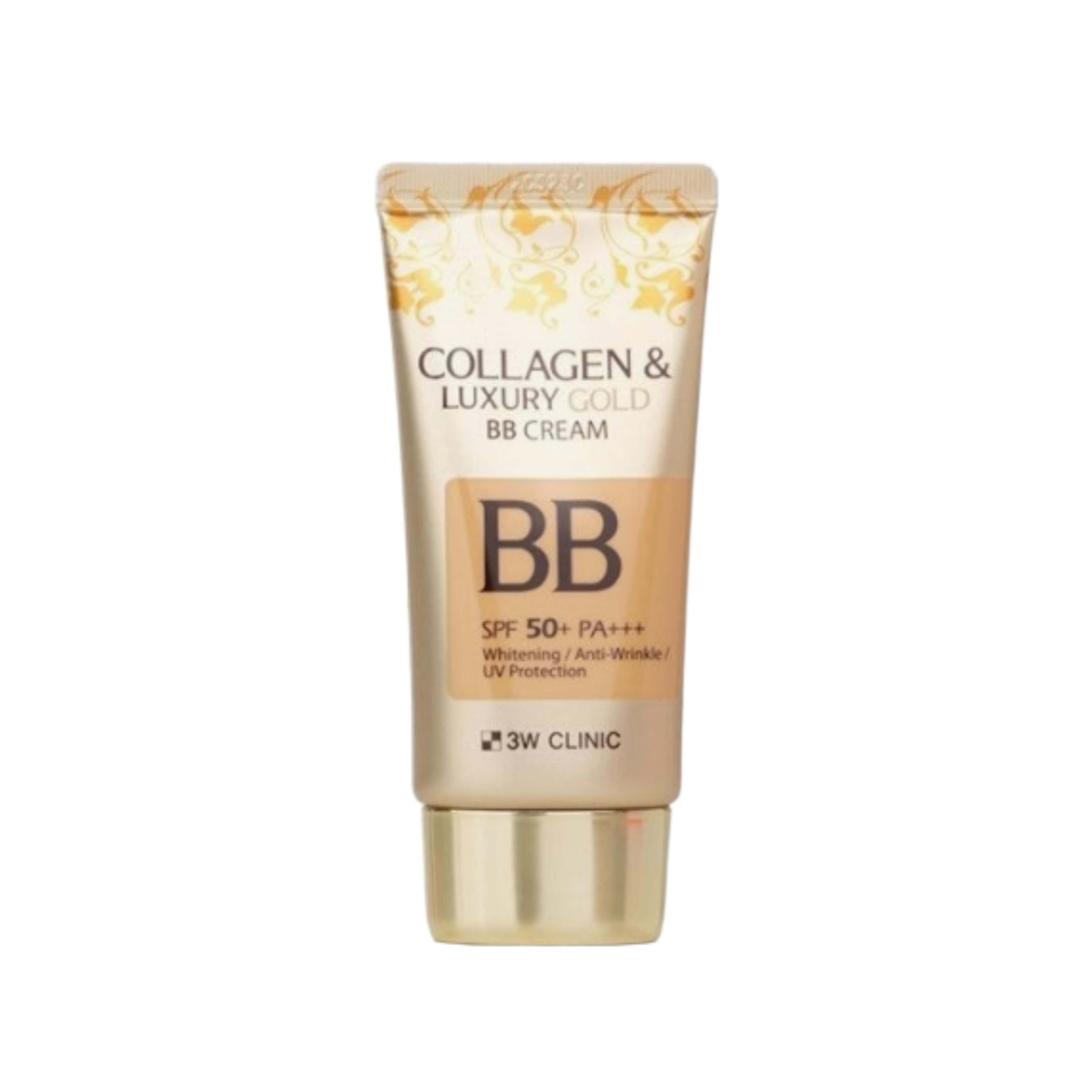 3W CLINIC Collagen & Luxury Gold BB Cream SPF50+/PA+++ 50ml (3 Options) #1PCS