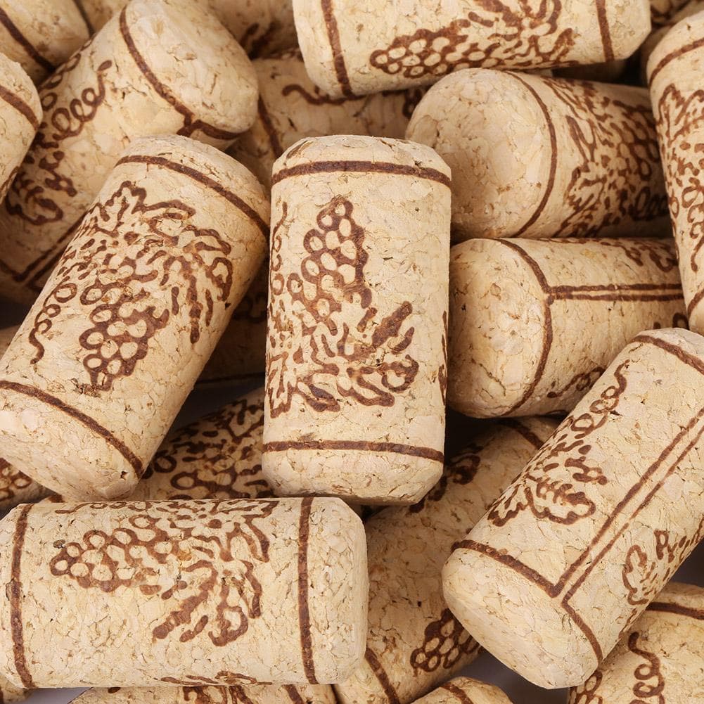 100PCS 22 *44mm Natural Cork StraightCorks Wooden Wine Bottle Stopper white