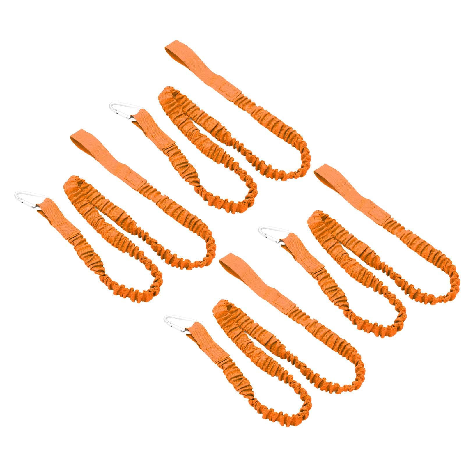 4PCS Kayak Rod Lanyard Elastic Anti Lost Nylon Canoe Paddle Leash Safety Rope for Surfing Rafting