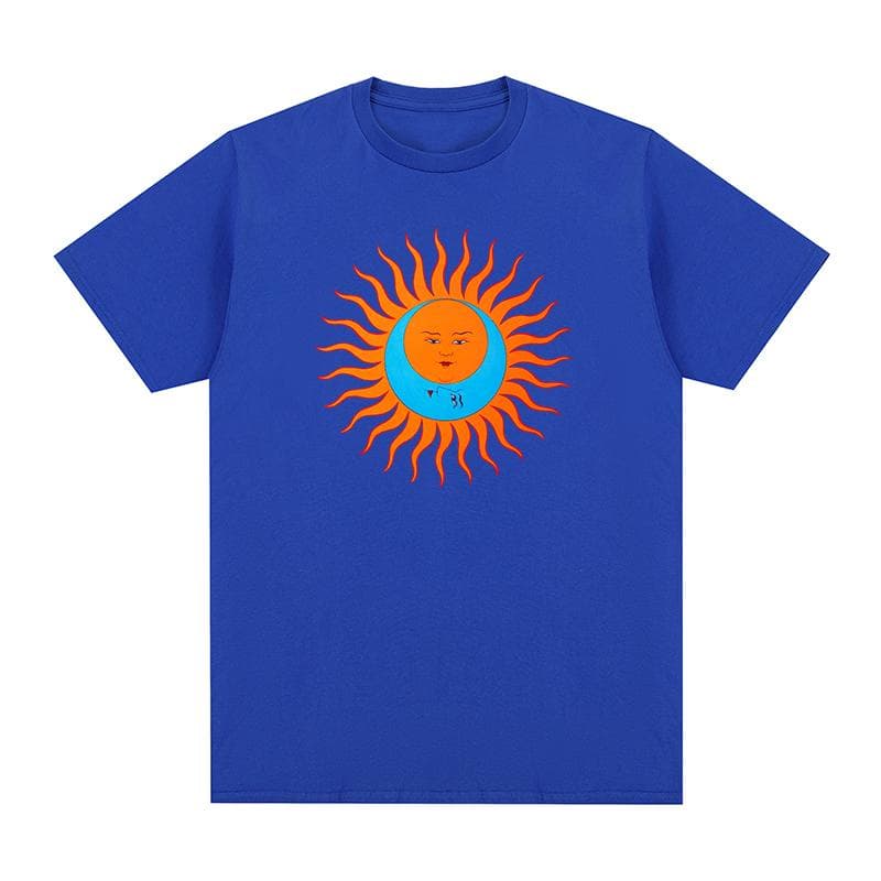 King Crimson Larks Tongues In Aspic T-shirt Cotton Men T Shirt New TEE TSHIRT Womens Tops XXXXL blue