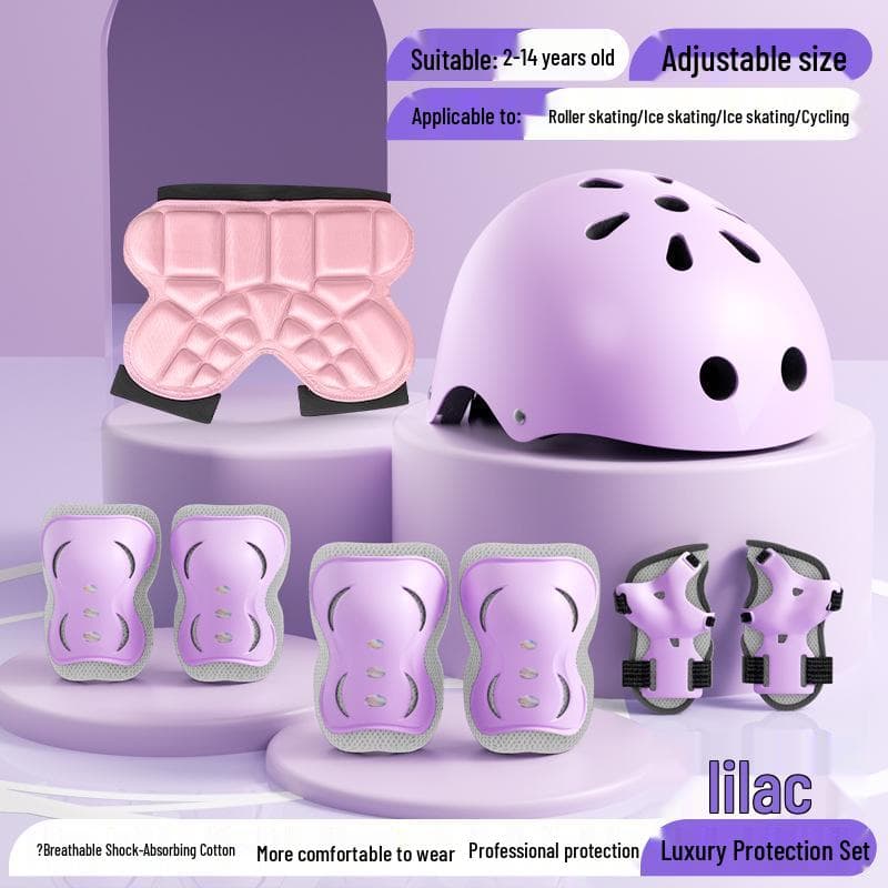 SWAY Kids Protective Gear Set: Helmet, Hip Protection for Outdoor Sports, Roller Skating & Cycling, Ages 2-15. Small Helmet [2-6 years]