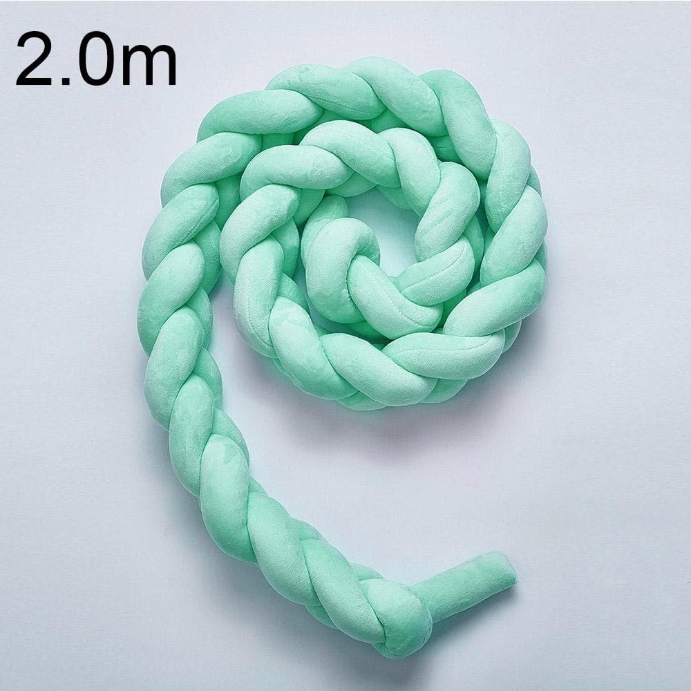 Baby Bed Bumper Crib Pad Protection Weaving Plush Baby Bedding Accessory Infant Room Decoration D200