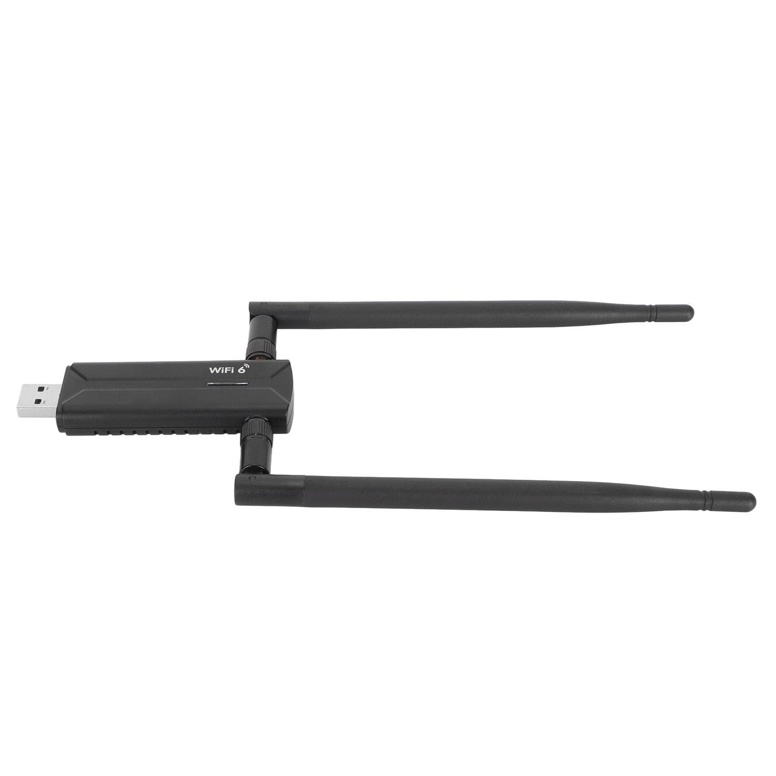 USB 3.0 WiFi6E AX5400M WiFi Adapter 802.11AX Triple Band 6GHz 5GHz 2.4GHz Dual 6dBi Antennas