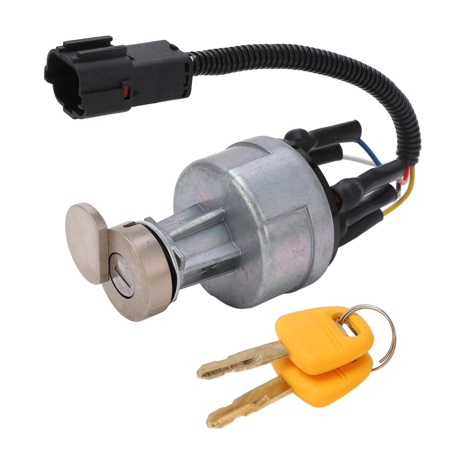 Starter Ignition Switch with Protective Cover 2 Keys for Sany SY210 SY235 SY225 Excavator