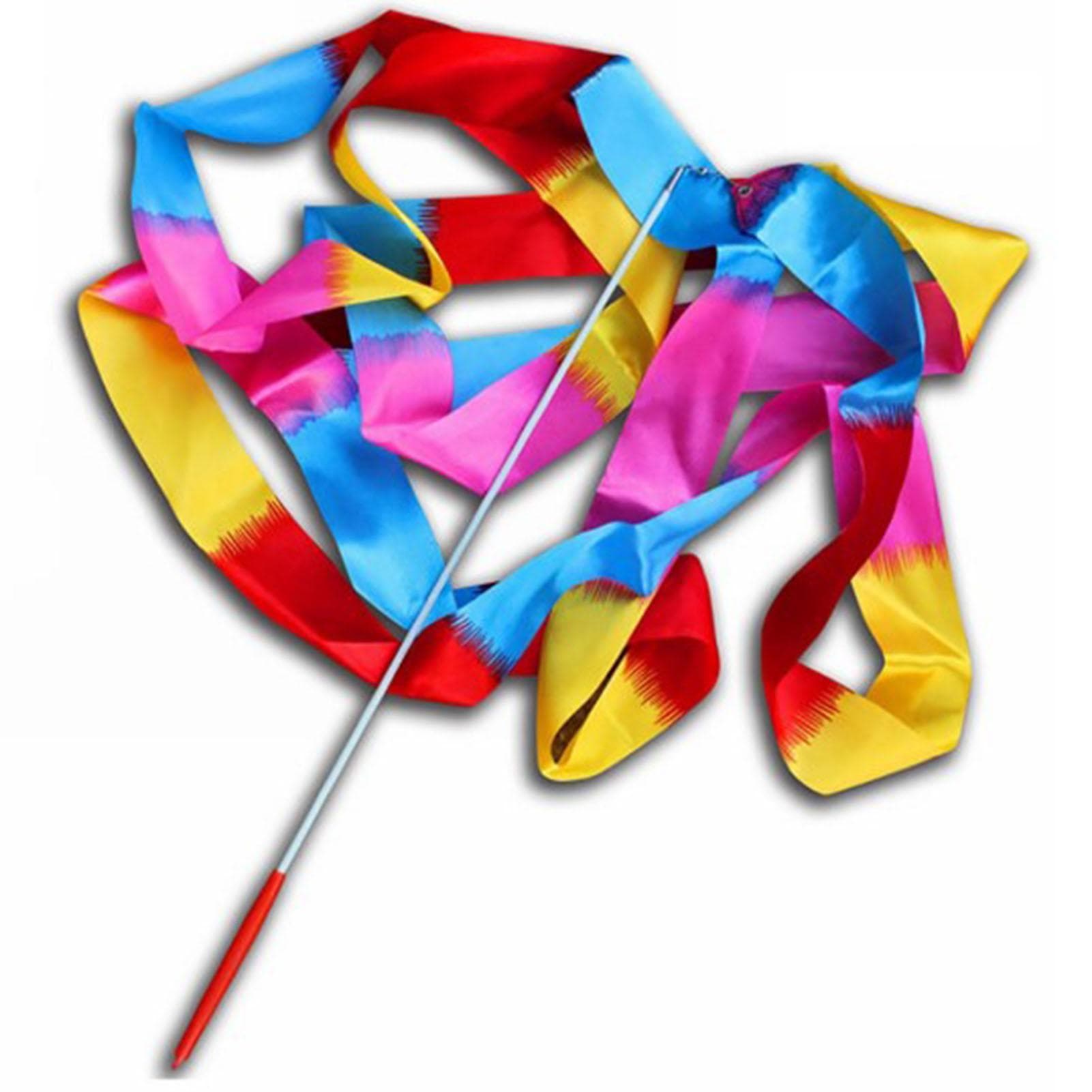 4m/13.12ft Dance Ribbons Gymnastics Ribbon Streamers Dancing Streamers Wands for Kids Orange flame