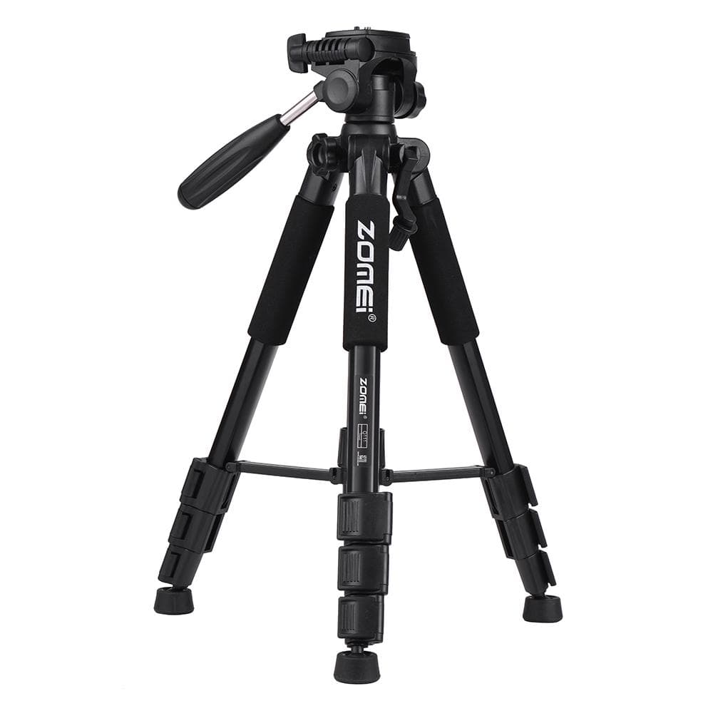 ZOMEI Q111 142cm/56  Lightweight Portable Aluminum Alloy Camera Travel Tripod with Quick Release black