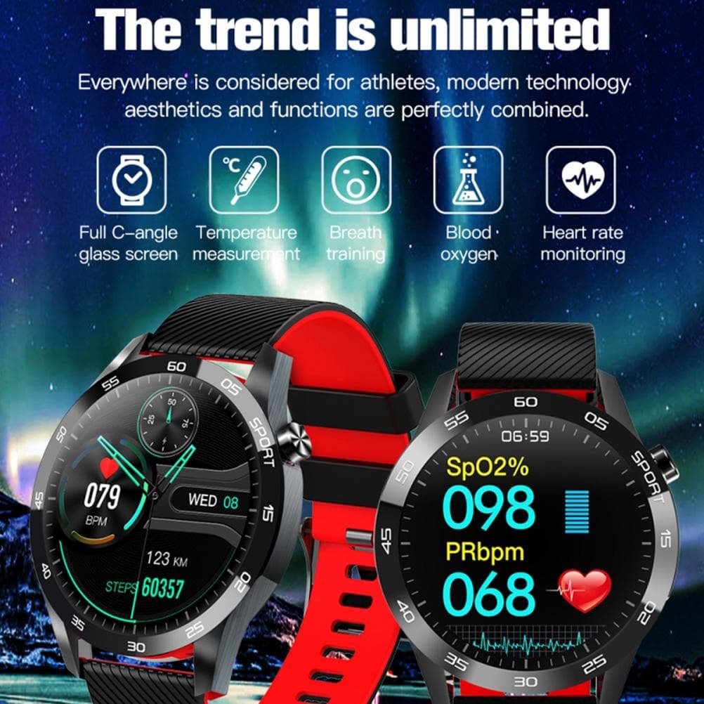 F22L Fitness Bracelet Heart Rate Monitor Wear Resistant Waterproof Intelligent Sleep Monitor for black gray