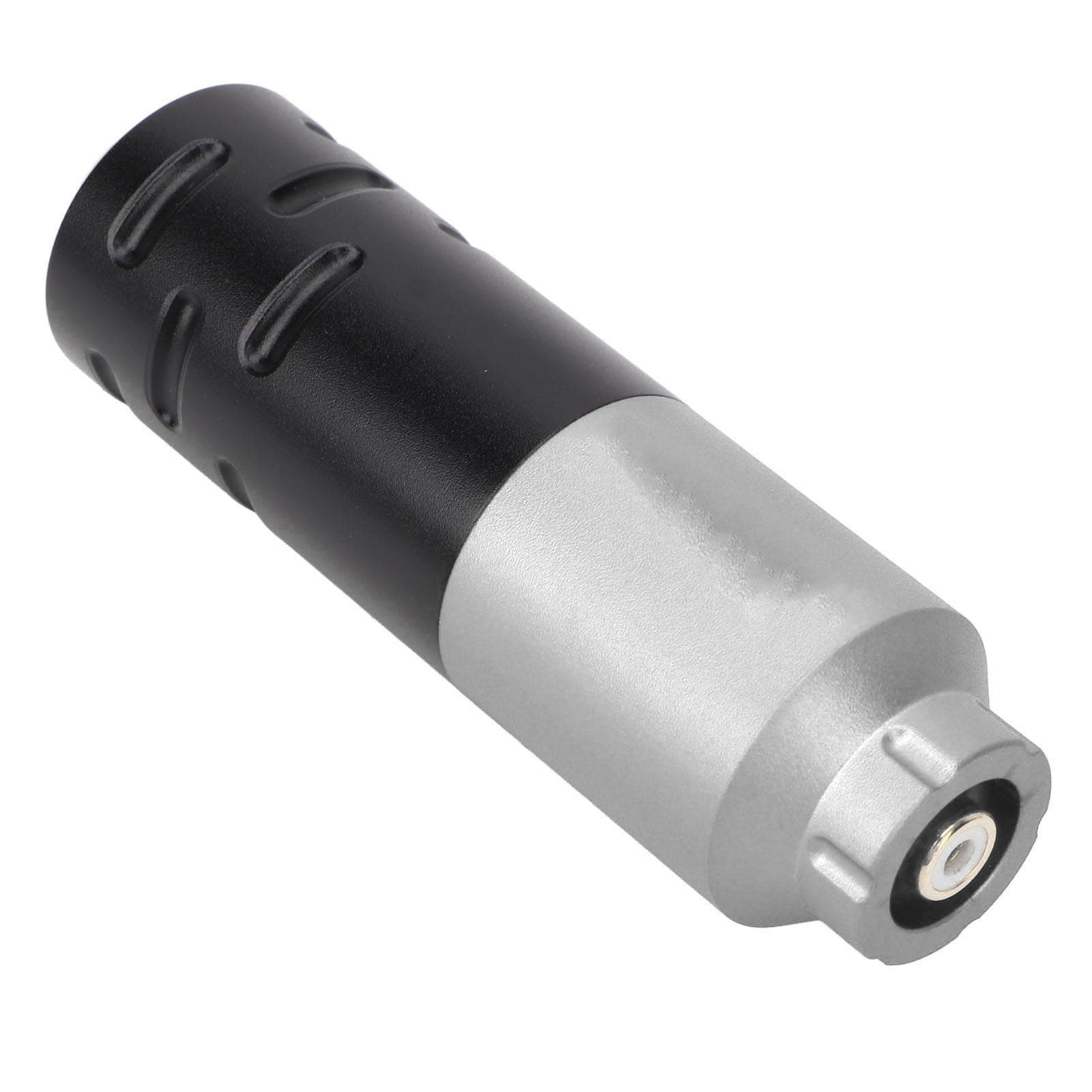 Rotary Tattoo Pen RCA Interface Liner Shader Prevent Slipping Short Tattoo Machine Pen with Clip silver