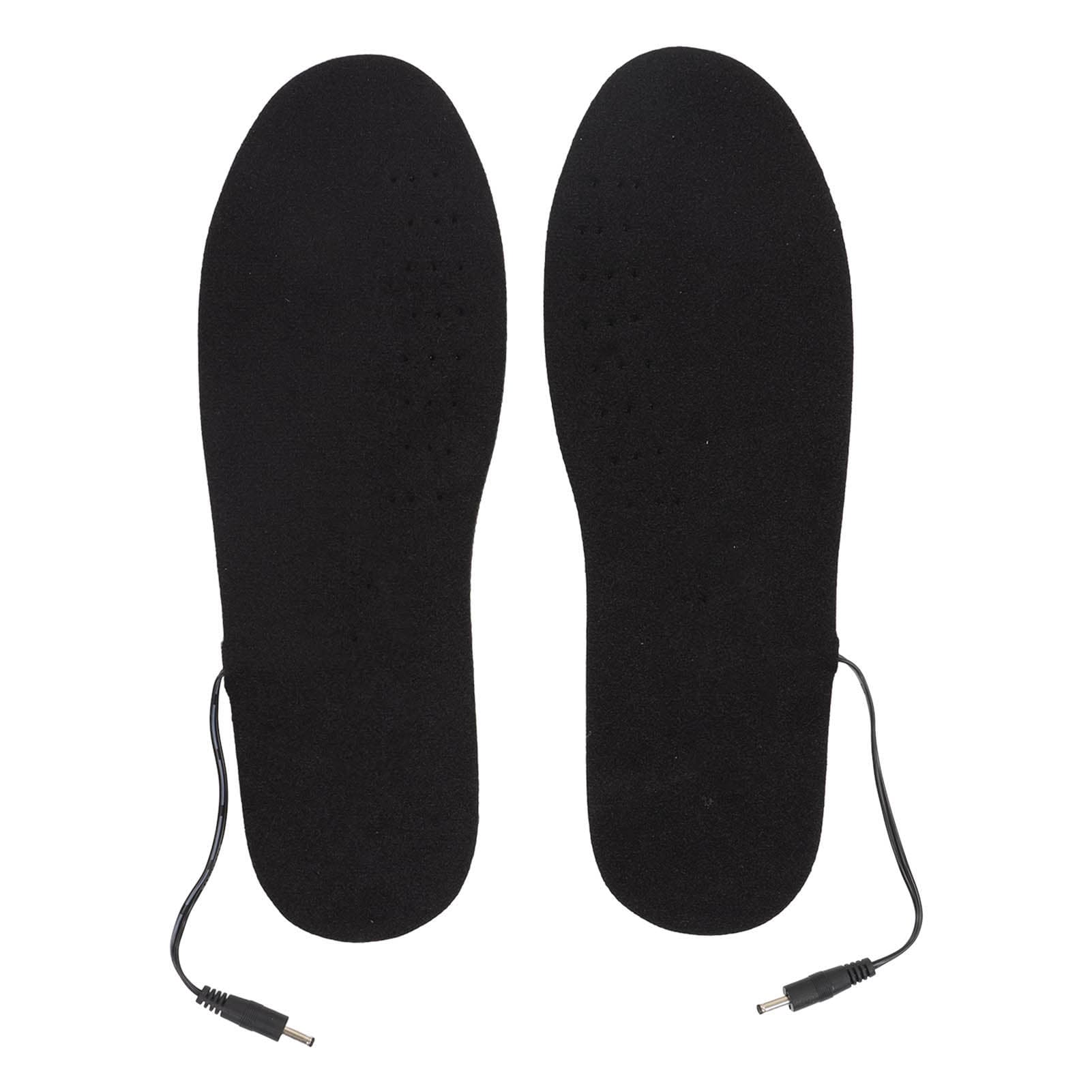 Heated Insoles Soft Warm Breathable Cuttable Electric Heating Insoles with USB Rechargeable Battery