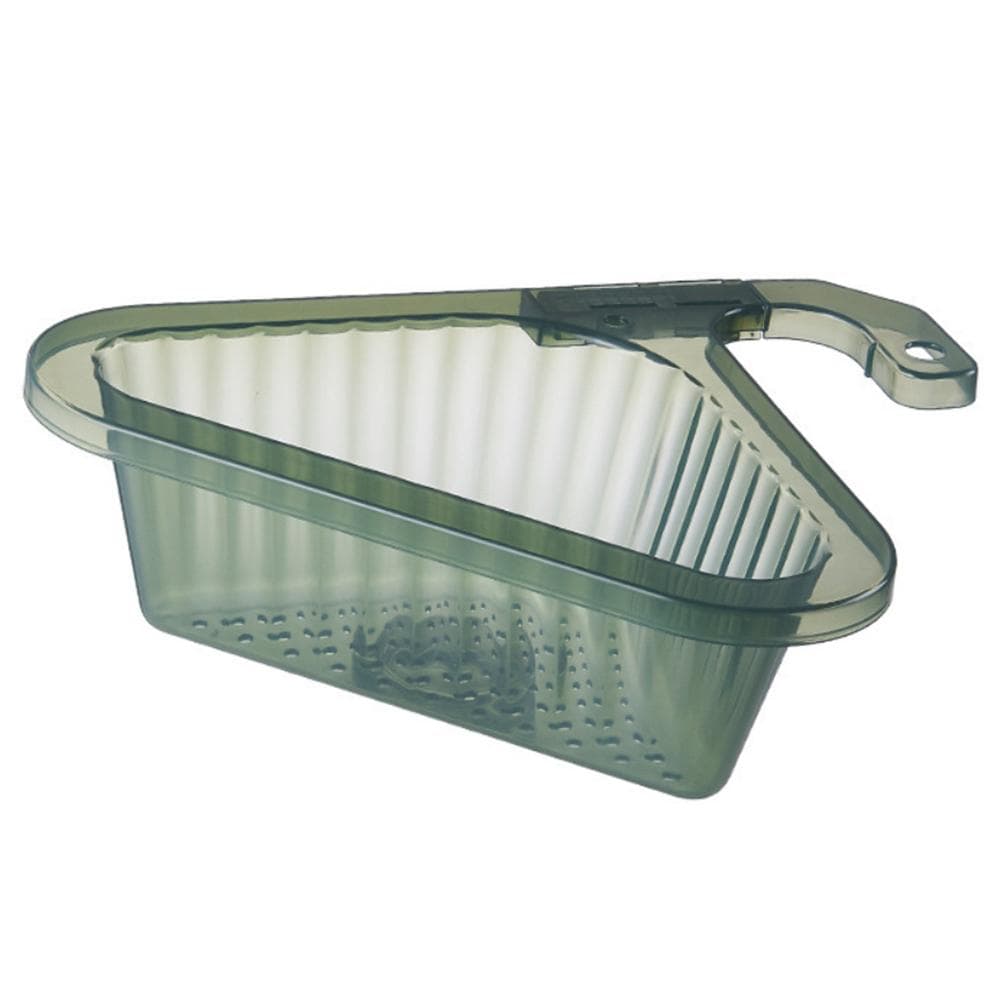 Sink Strainer Basket Triangular Corner Kitchen Sink Strainer Punch Free Sink Basket with green