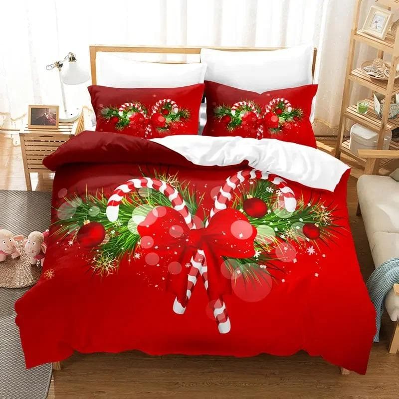 3D Printed Christmas Bedding Set Duvet Cover Bedroom Comforter Covers Single Twin King Size Quilt Cover Home Textile EU Double 200x200cm