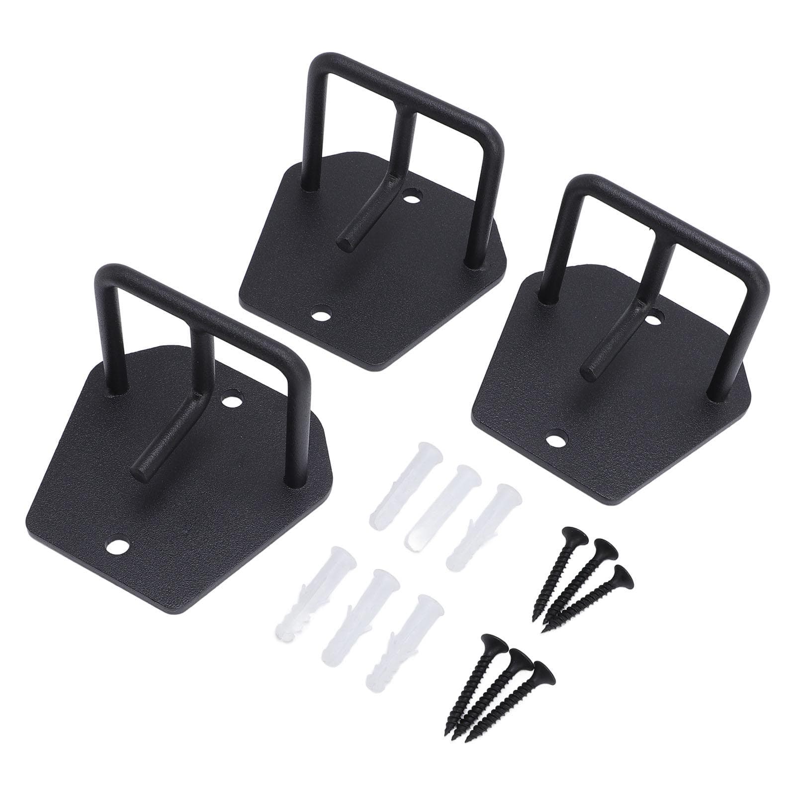 Exercise Band Wall Anchor Space Saving L Shaped Opening Metal Wall Mount Workout Anchor for Home