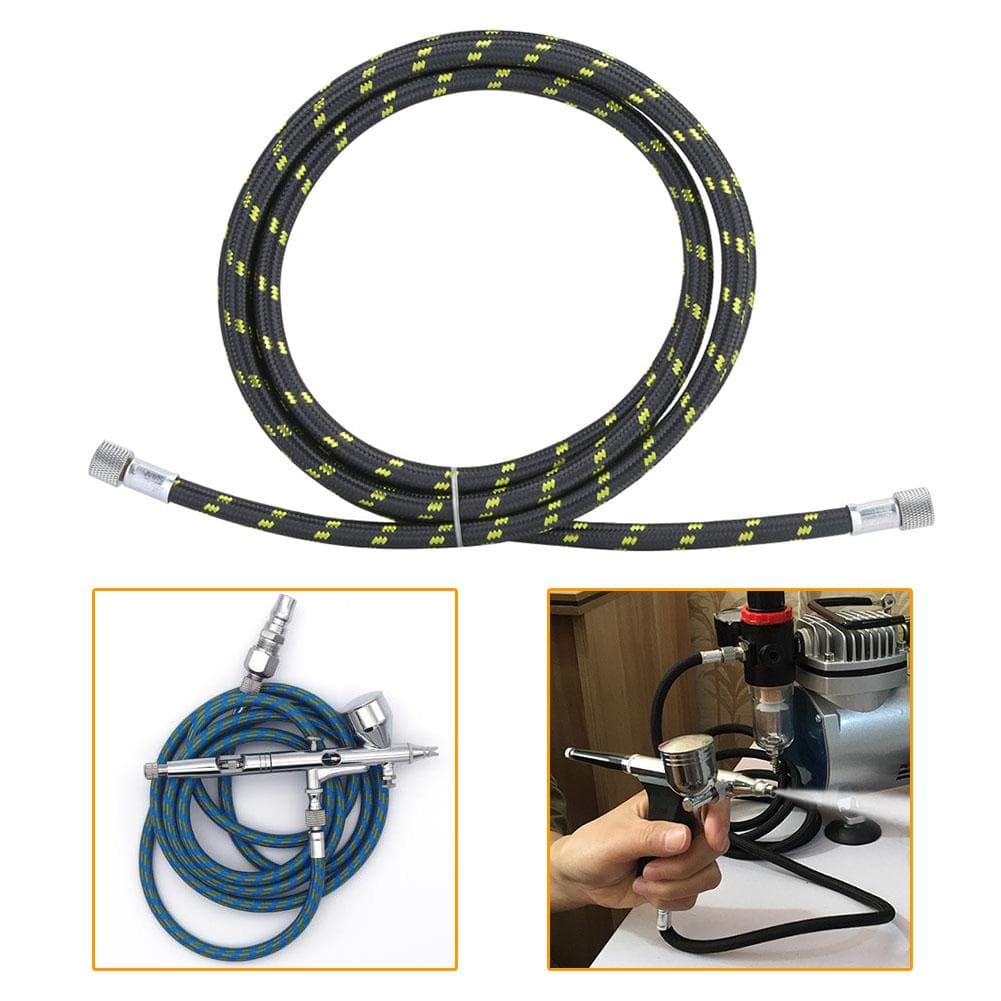 18x1.8M Rubber Braided Hose Air Tube End Coupling Adapter Special for Spray Pen