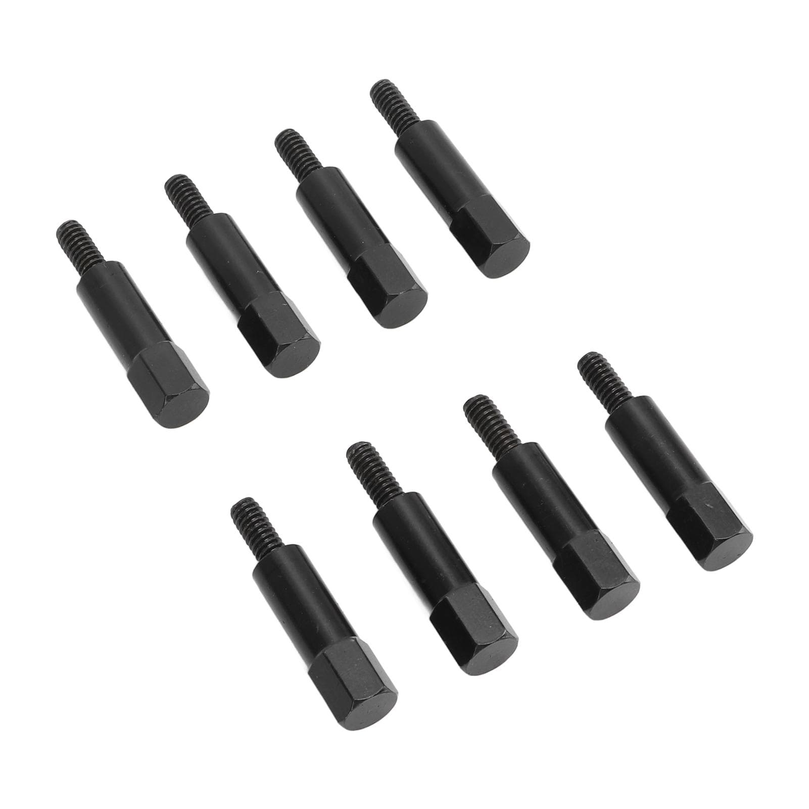 8pcs Car Valve Cover Bolt Nut Black Powder Coated Replacement for SBC Small Block 283 305 327 350