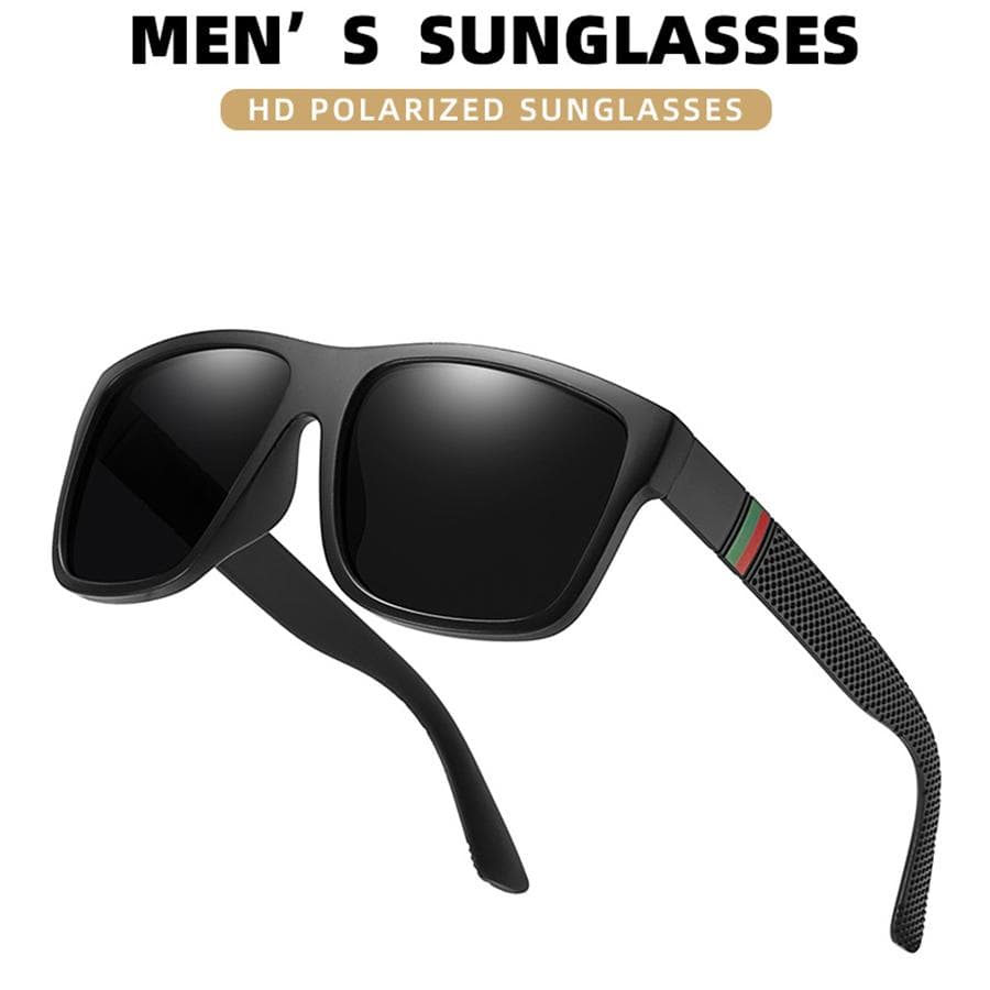 Fashion Square Plastic Sunglasses for Men Women UV400 Protection Anti Reflective Mirror Fishing Driving Outdoor