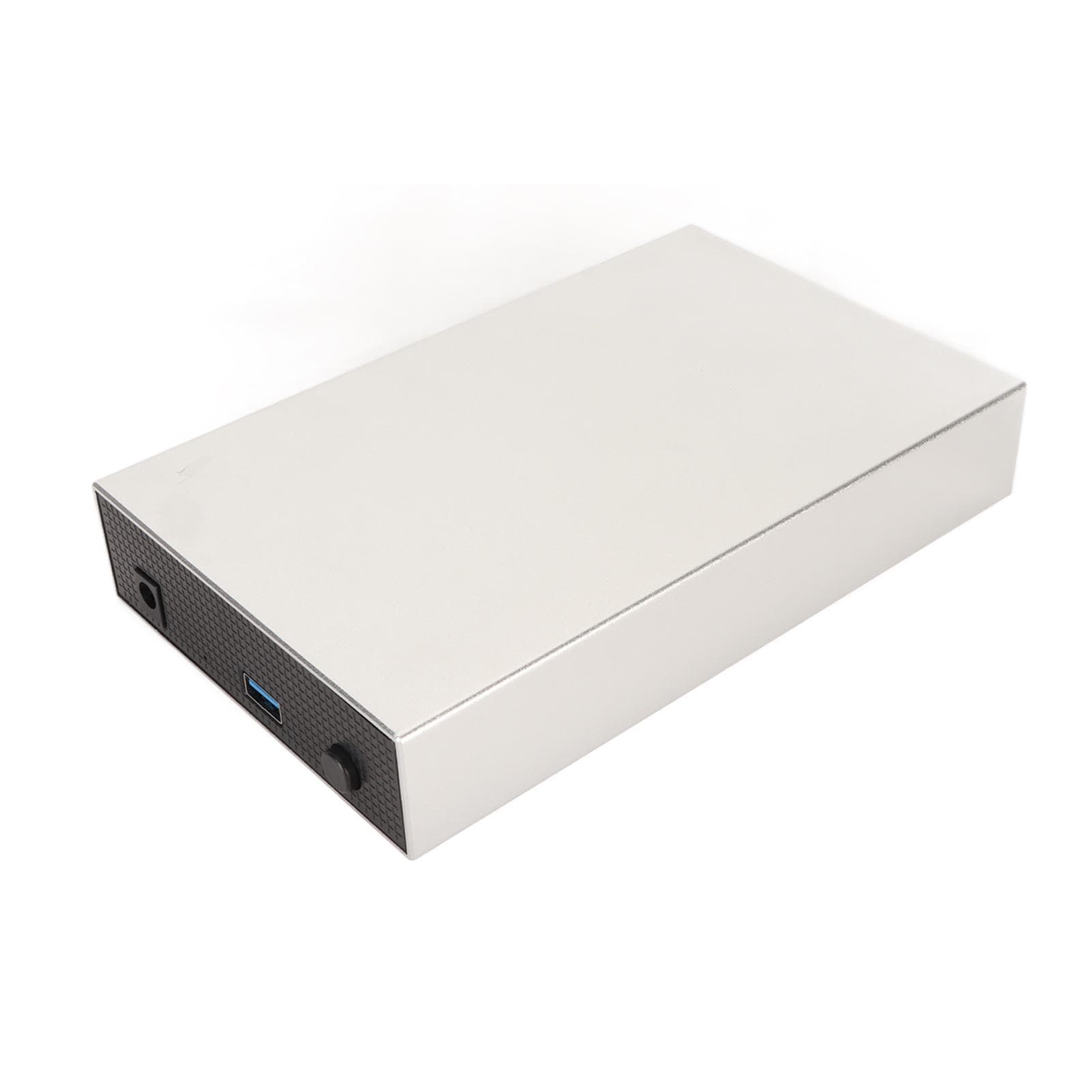 3.5 Inch External Hard Drive Enclosure Aluminum Alloy USB3.0 To Mobile Hard Drive for PC TV Desktop US Plug 2TB