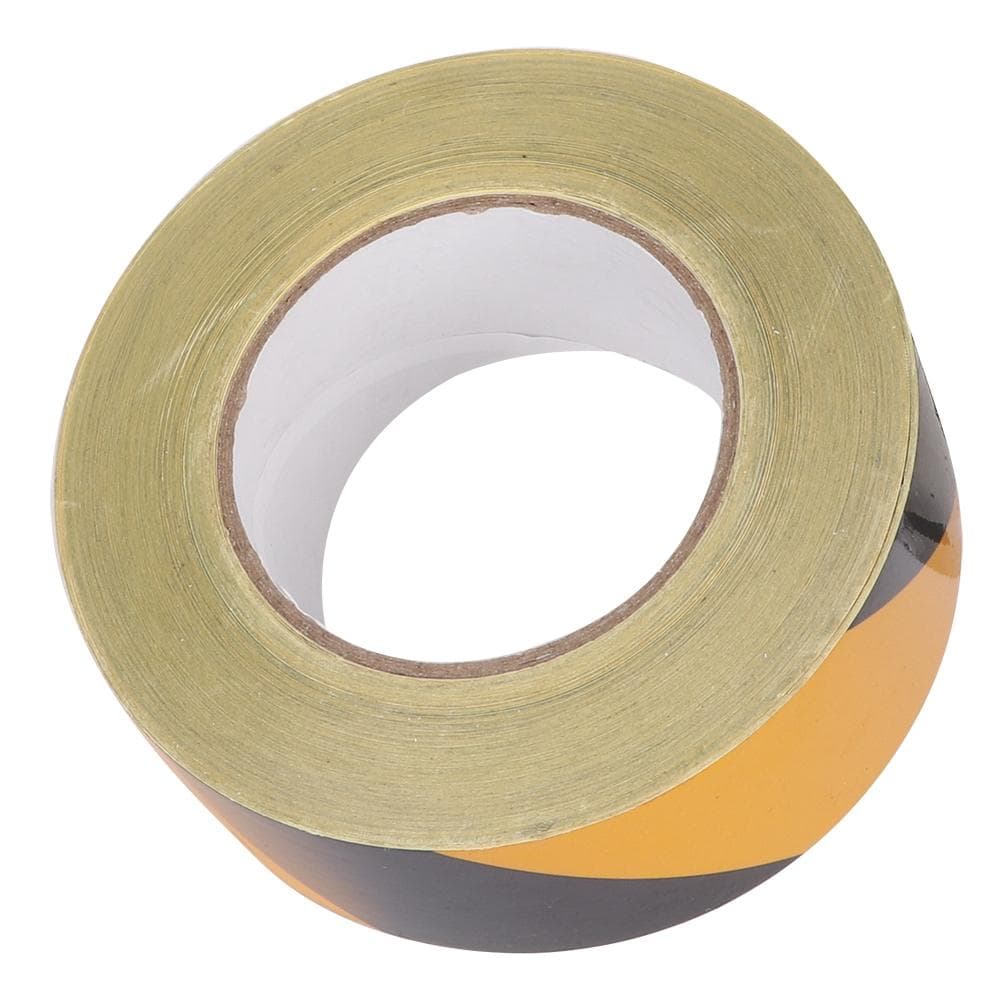 50mm x 46m Safety Reflective Tape Black Yellow Warning Self Adhesive Tapes Accessories
