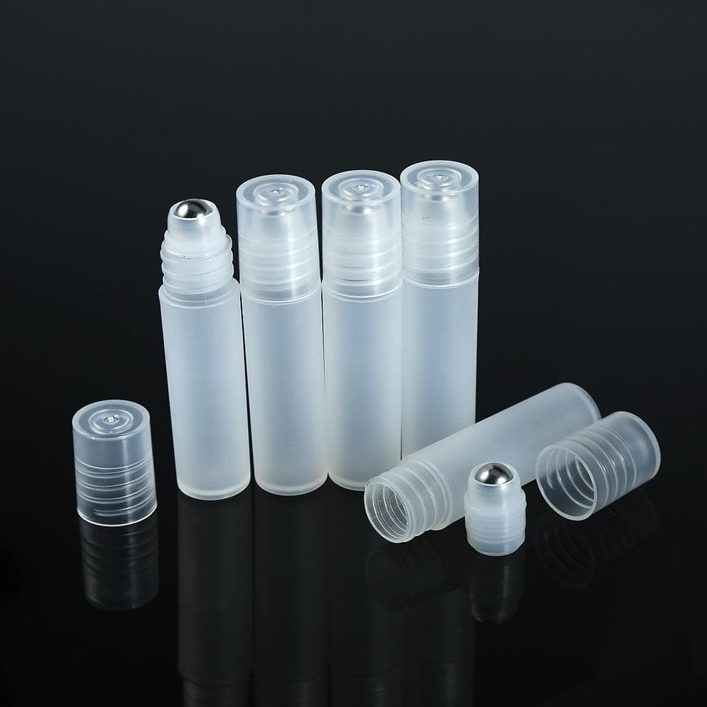 Empty Bottles Stainless Steel Roller Ball For Perfume Eye Cream Cosmetics 5pcs